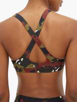 Thumbnail for your product : The Upside Jungle Sophie Camoflague-print Sports Bra - Womens - Camouflage