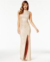 Thumbnail for your product : City Studios Juniors' Sequined A-Line Gown