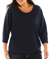 Thumbnail for your product : JCPenney a.n.a Dolman-Sleeve High-Low Sweater