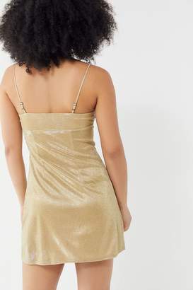 Urban Outfitters Sparkly Moon Beam Empire Waist Mini Dress