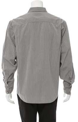 John Varvatos Striped Button-Up Shirt
