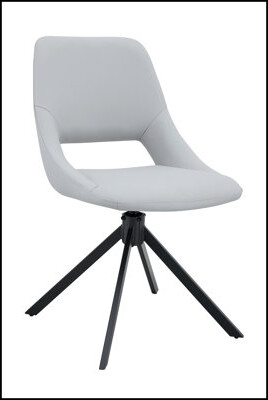 Corrigan Studio Comfortable Swivel Dining Chairs with High Back, Gold Mesh, and Scratch-Resistant Leather for Modern Kitchens and Dining Rooms