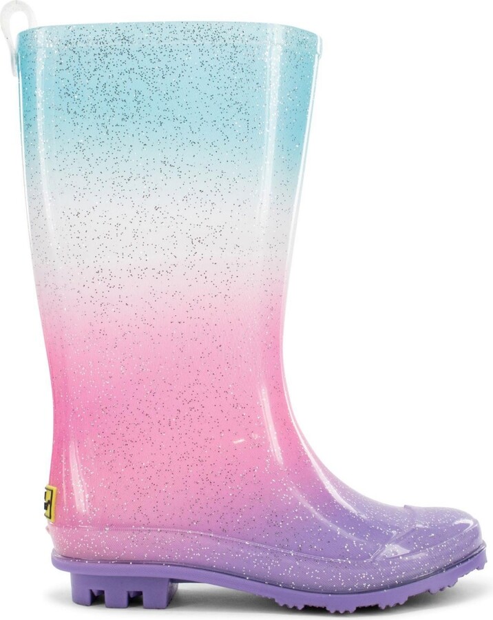 Western Chief Little Girls Youth Glitter Tall Rain Boot