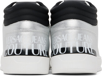 Versace Jeans Couture Silver Starlight High-Top Sneakers