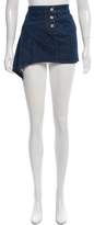 Thumbnail for your product : Anthony Vaccarello Denim Mini Skirt w/ Tags