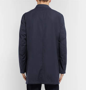 Canali Reversible Super 150s Wool-Twill and Shell Raincoat