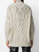 Thumbnail for your product : Ermanno Scervino crystal embellished chunky cardigan
