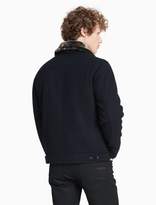 Thumbnail for your product : Calvin Klein cashmere blend faux fur jacket