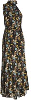 Thumbnail for your product : Nicholas One-shoulder Printed Silk Crepe De Chine Maxi Dress
