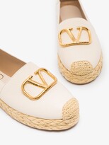 Thumbnail for your product : Valentino Garavani White VLOGO Leather Espadrilles