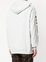 Thumbnail for your product : MSGM multiple brand lettering hoodie