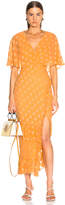 Thumbnail for your product : Saloni Rose Dress in Apricot | FWRD