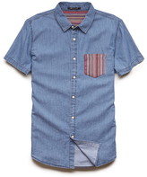 Thumbnail for your product : FOREVER 21 MEN Chambray Pocket Shirt
