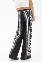 Thumbnail for your product : Forever 21 tribal print wide-leg pants