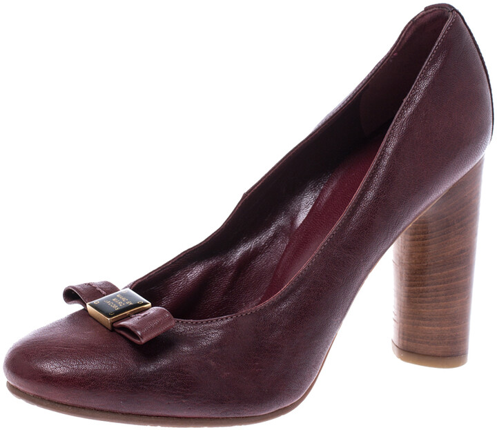 burgundy heels size 5