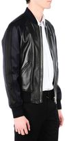Thumbnail for your product : Givenchy Dark Navy Star Detail Leather Jacket