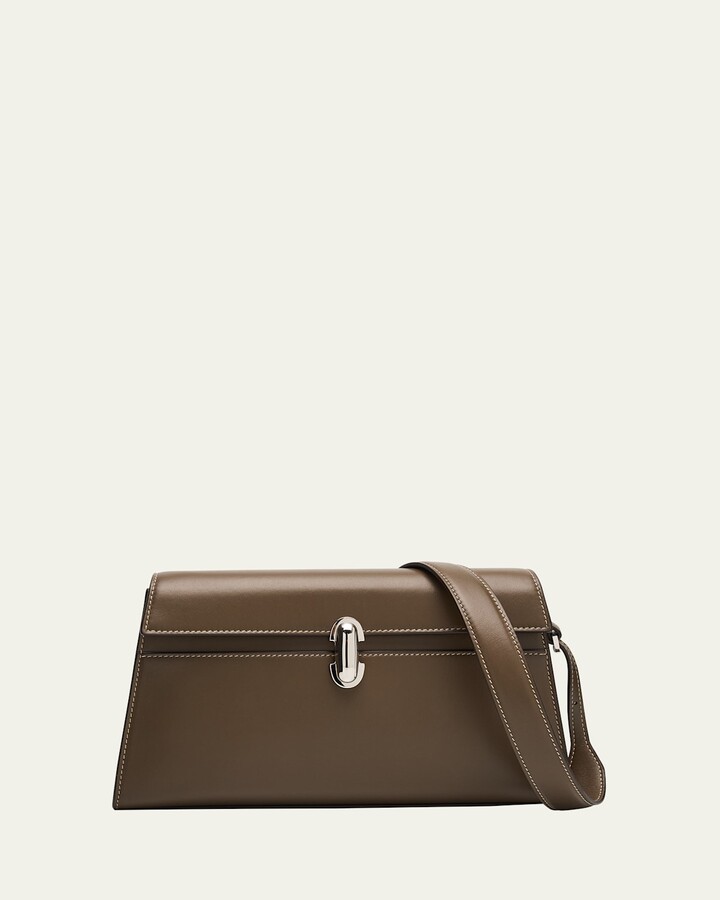 Savette Symmetry Smooth Leather Shoulder Bag