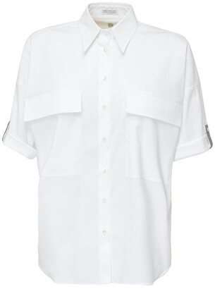 Brunello Cucinelli Pocket Detail Short Sleeve Shirt