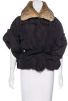 Thumbnail for your product : Add Down ADD Fur-Trimmed Dolman Coat