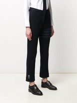 Thumbnail for your product : Thom Browne tonal 4-Bar twill trousers