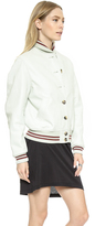 Thumbnail for your product : McQ Varsity Leather Bomber Jacket