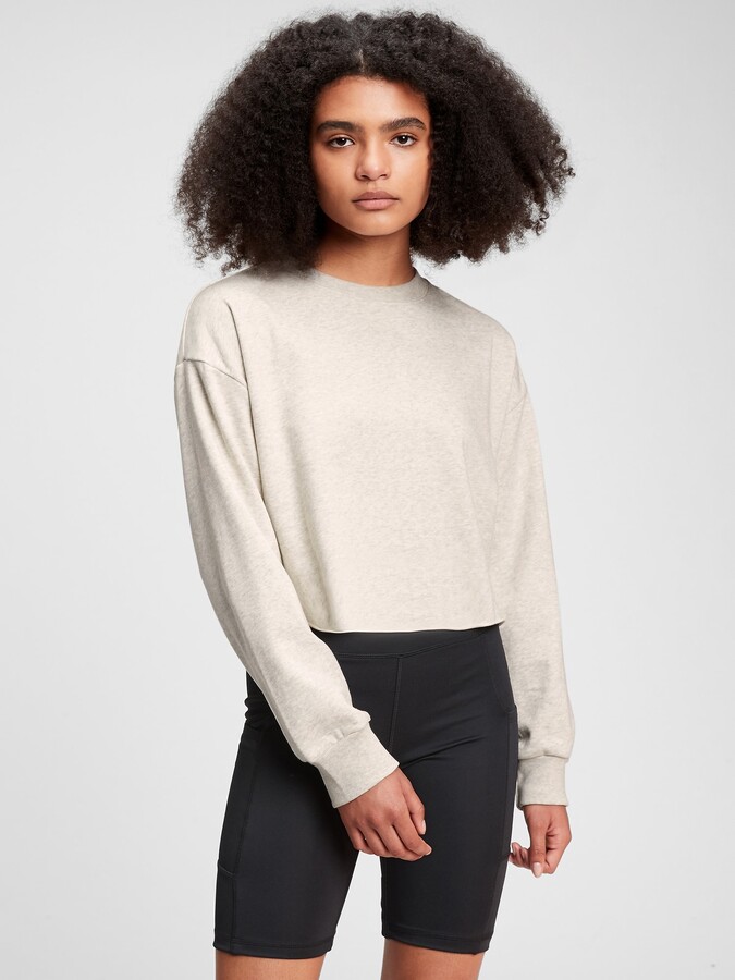 cut off crewneck sweatshirt