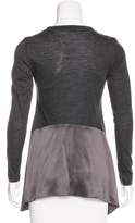 Thumbnail for your product : Brunello Cucinelli Wool & Silk Long Sleeve Top