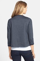 Thumbnail for your product : Jones New York Contrast Trim Collarless Sweater Jacket