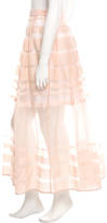 Thumbnail for your product : Tibi Striped Midi Skirt