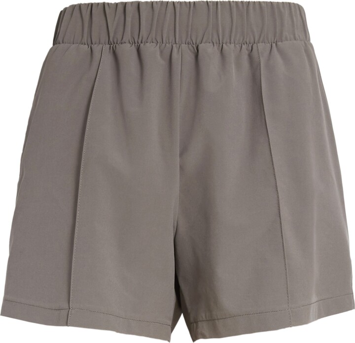 high waisted polyester shorts