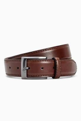 Next Mens Brown Signature Italian Leather Belt