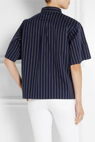 Thumbnail for your product : Toga Striped cotton-twill shirt