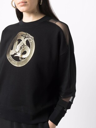 Just Cavalli Snake Print Sweatshirt
