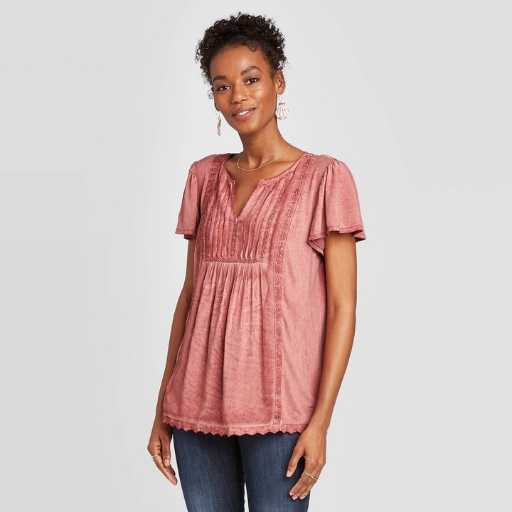 knox rose peasant top