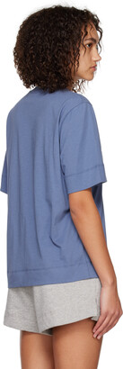 Ganni Blue Crewneck T-Shirt