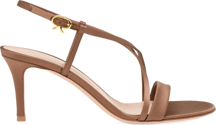 Gianvito Rossi Satin Heeled Sandals
