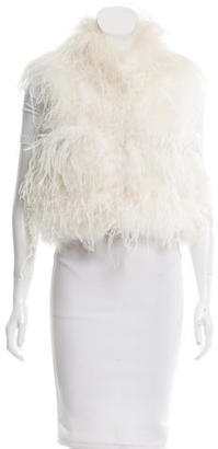 Co Silk-Blend Feather Vest w/ Tags