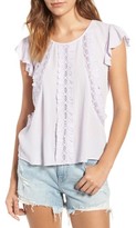 Thumbnail for your product : Hinge Women's Ruffle & Lace Top