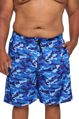 HOdo Men's Big and Tall Swim Trunks Extended Size Beach Swim Shorts with  Mesh Lining - ShopStyle