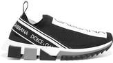 Dolce & Gabbana - Logo-print Mesh Sneakers - Black