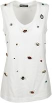 Thumbnail for your product : Dolce & Gabbana Gemstone Embellished Tank Top