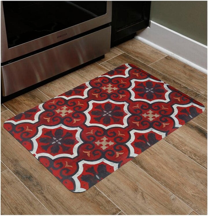 J&V Textiles Cloud Comfort Marrakesh 24 in. x 36 in. Anti-Fatigue Kitchen Mat