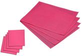 Thumbnail for your product : Indoor/Outdoor Placemats and Coasters Set - Pink