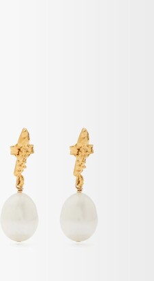 Alighieri The Lustre Of The Moon 24kt Gold-plated Earrings - Gold