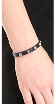 Thumbnail for your product : Michael Kors Pave Logo Disc Single Wrap Bracelet