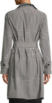 Thumbnail for your product : Escada Patchwork Houndstooth Trench Coat