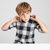 Thumbnail for your product : J.Crew Kids' crinkle poplin shirt in buffalo plaid