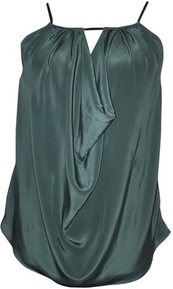 Bel Air Green Silk Top for Women