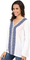 Thumbnail for your product : MICHAEL Michael Kors Woven Front Embroidered Tunic