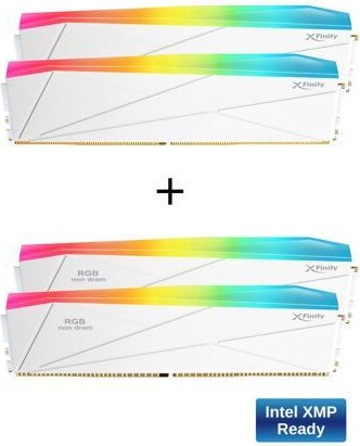 V-COLOR DDR5 SCC 2+2 KIT Manta XFinity 48GB(24GBx2) 8200MHz CUDIMM with RGB Filler kit CL40 1.4V RGB Gaming Desktop Upgrade RAM Memory Module -...